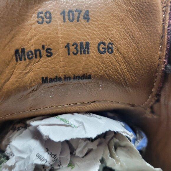 Johnston and Murphy Men's Size 13M Burgundy Leather Lace up Wingtip Dress Shoes - Picture 10 of 10